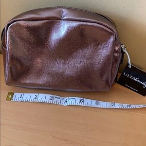 NWT Ulta Small cosmetic case/bag rose gold